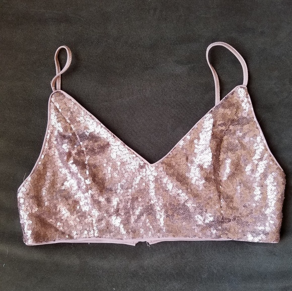 sequin bra top forever 21